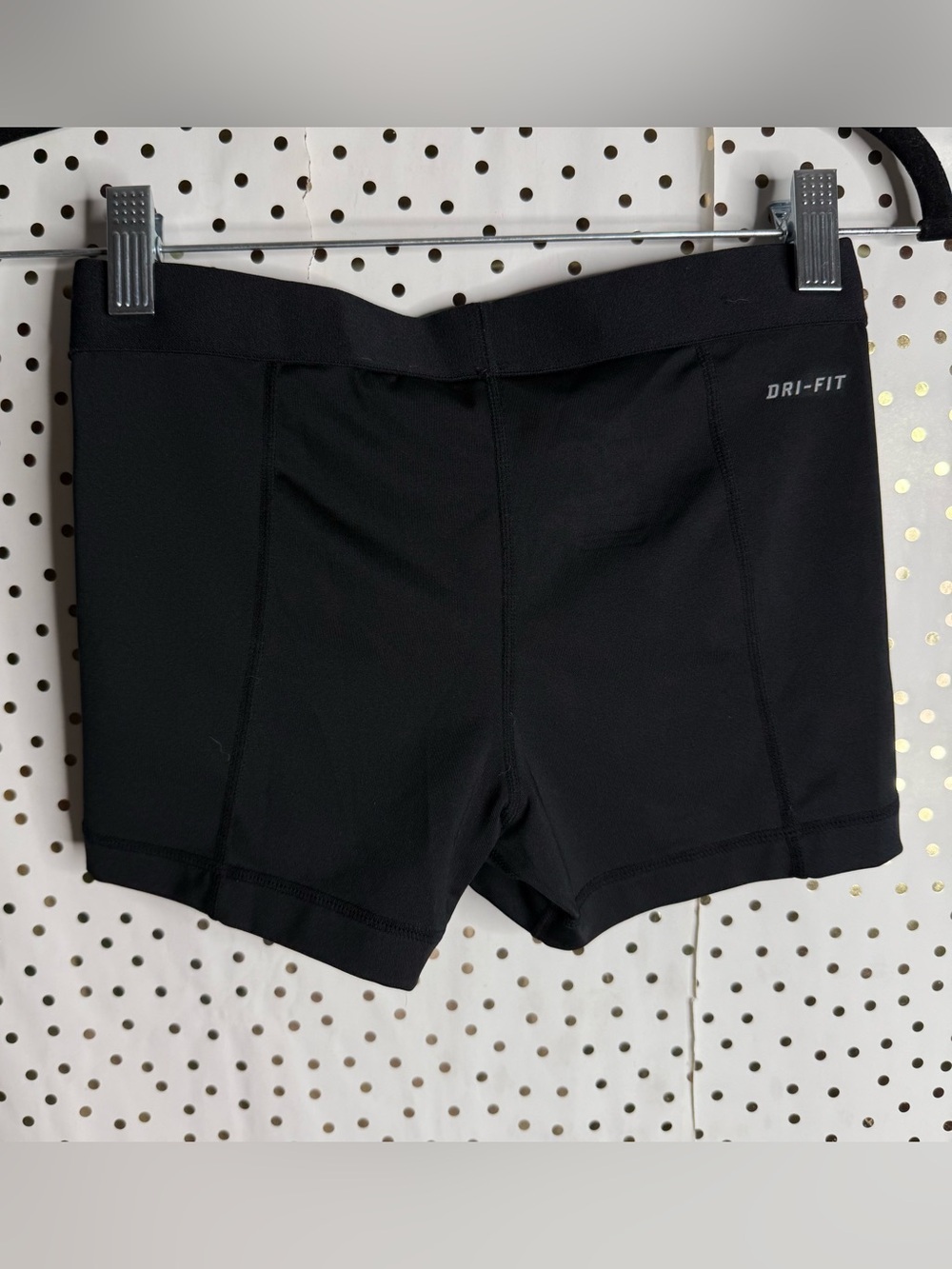 Nike Black Women's Athletic Compression Shorts with Swoosh - Picture 6 of 7